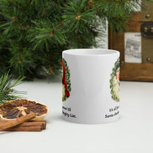 Load image into Gallery viewer, It&#39;s all fun and games&#39; til Santa checks the Naughty List White glossy mug
