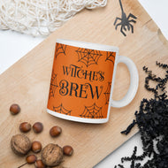 Witch's Brew White glossy mug