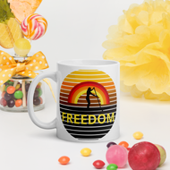 SUP Freedom White glossy mug