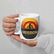 Load image into Gallery viewer, SUP Freedom White glossy mug
