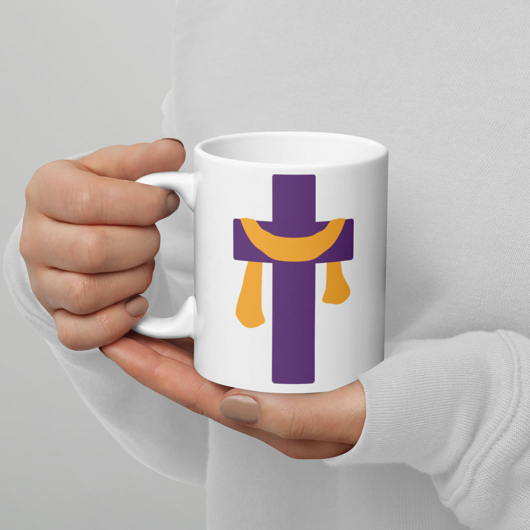 Easter Blessings White glossy mug