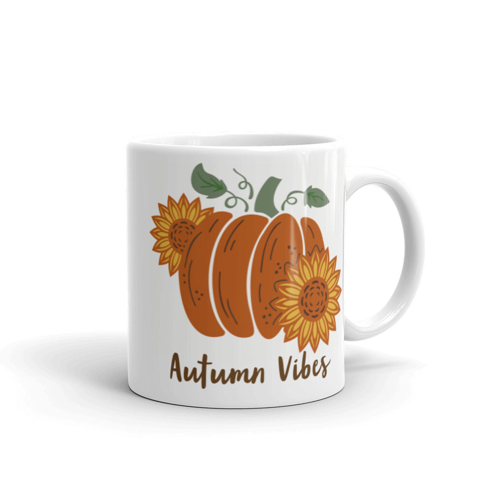 Autumn Vibes White glossy mug