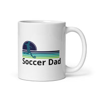 Soccer Dad White glossy mug