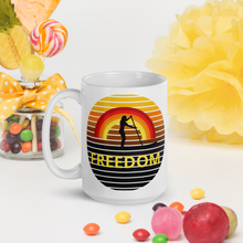 Load image into Gallery viewer, SUP Freedom White glossy mug
