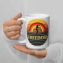 Load image into Gallery viewer, SUP Freedom White glossy mug
