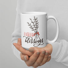 Load image into Gallery viewer, Easter Blessings White glossy mug
