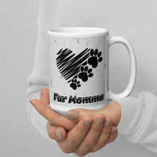 Load image into Gallery viewer, Fur Momma White glossy mug
