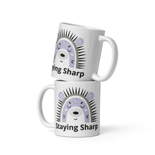 Load image into Gallery viewer, Staying Sharp White glossy mug
