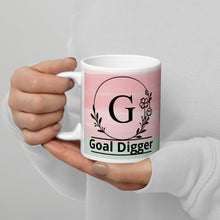 Load image into Gallery viewer, G is for Goal Digger White glossy mug
