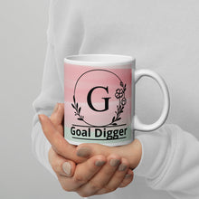 Load image into Gallery viewer, G is for Goal Digger White glossy mug
