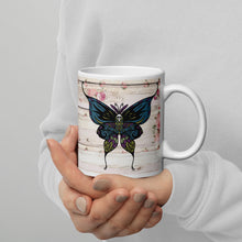 Load image into Gallery viewer, Goth in Pink White glossy mug
