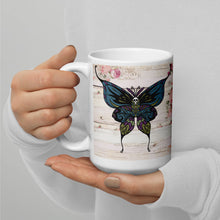 Load image into Gallery viewer, Goth in Pink White glossy mug
