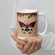 Oh My Butterfly White glossy mug