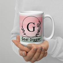 Load image into Gallery viewer, G is for Goal Digger White glossy mug
